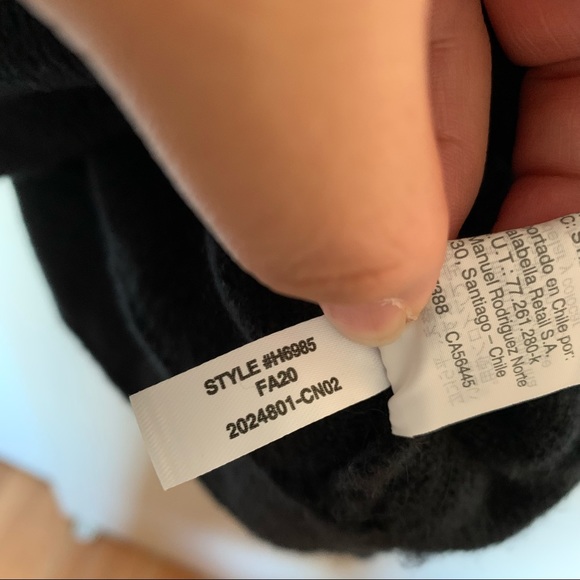 NWOT Madewell Wrap-Front Pullover Sweater in True Black Size 2X - Picture 10 of 10